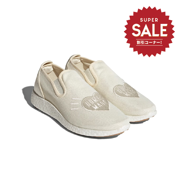 【adidas X HUMAN MADE "SLIPON PURE" 奶油白聯名鞋款】