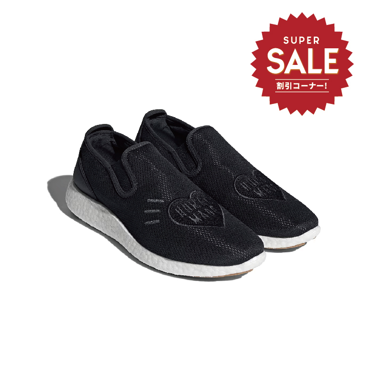 【 adidas X HUMAN MADE "SLIPON PURE" 經典黑聯名鞋款 】