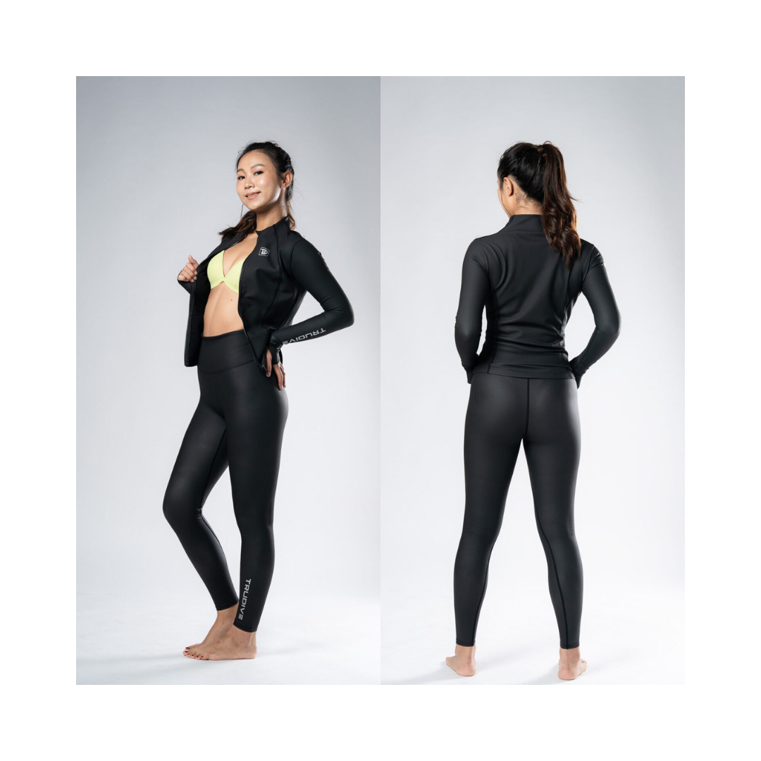 ※TRUDIVE【黑潮系列】Passport 女款修臀潛水褲(1.5mm)