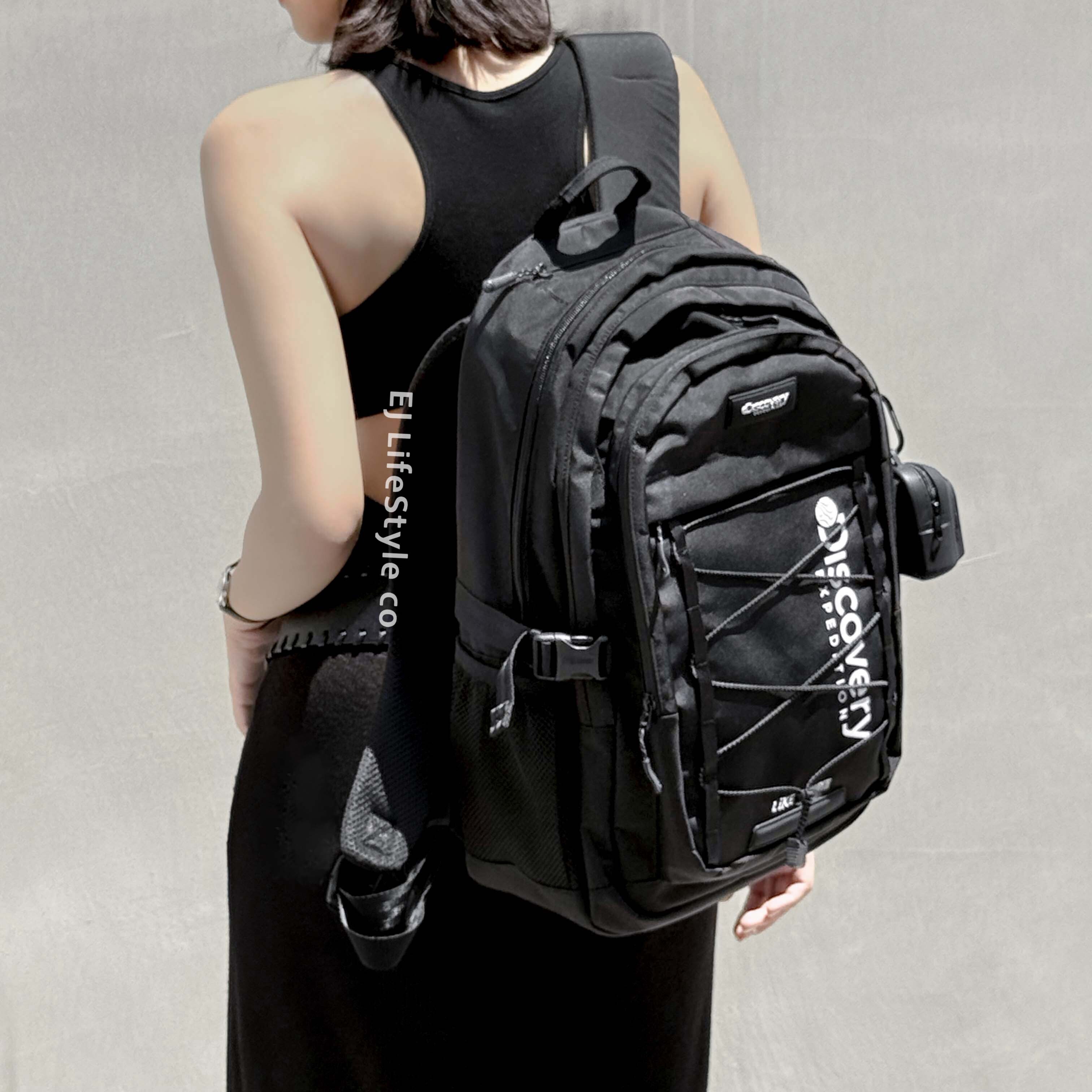 🇰🇷 DISCOVERY Like Air Twine 28L 束繩後背包 雙肩包 學生包 大容量 DXBK0075N / 現+預