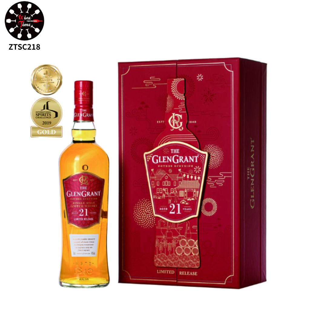 Glen Grant 21 Years Single Malt Whisky 禮盒裝︳Scotch Whisky︳連續三年榮獲最佳單一麥芽蘇格蘭威士忌多項榮譽