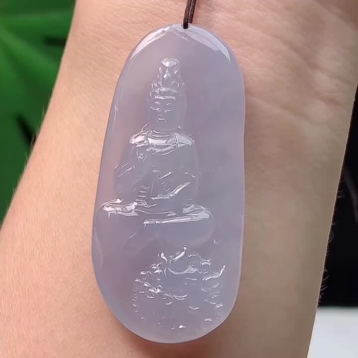 726332 翡翠淡紫文殊菩薩