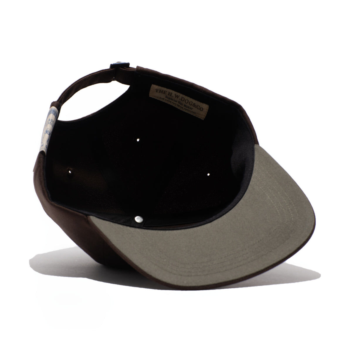 2025AW THE H.W.DOG&CO. SQUARE BRIM CAP 刺繡HW 字體老帽帽子