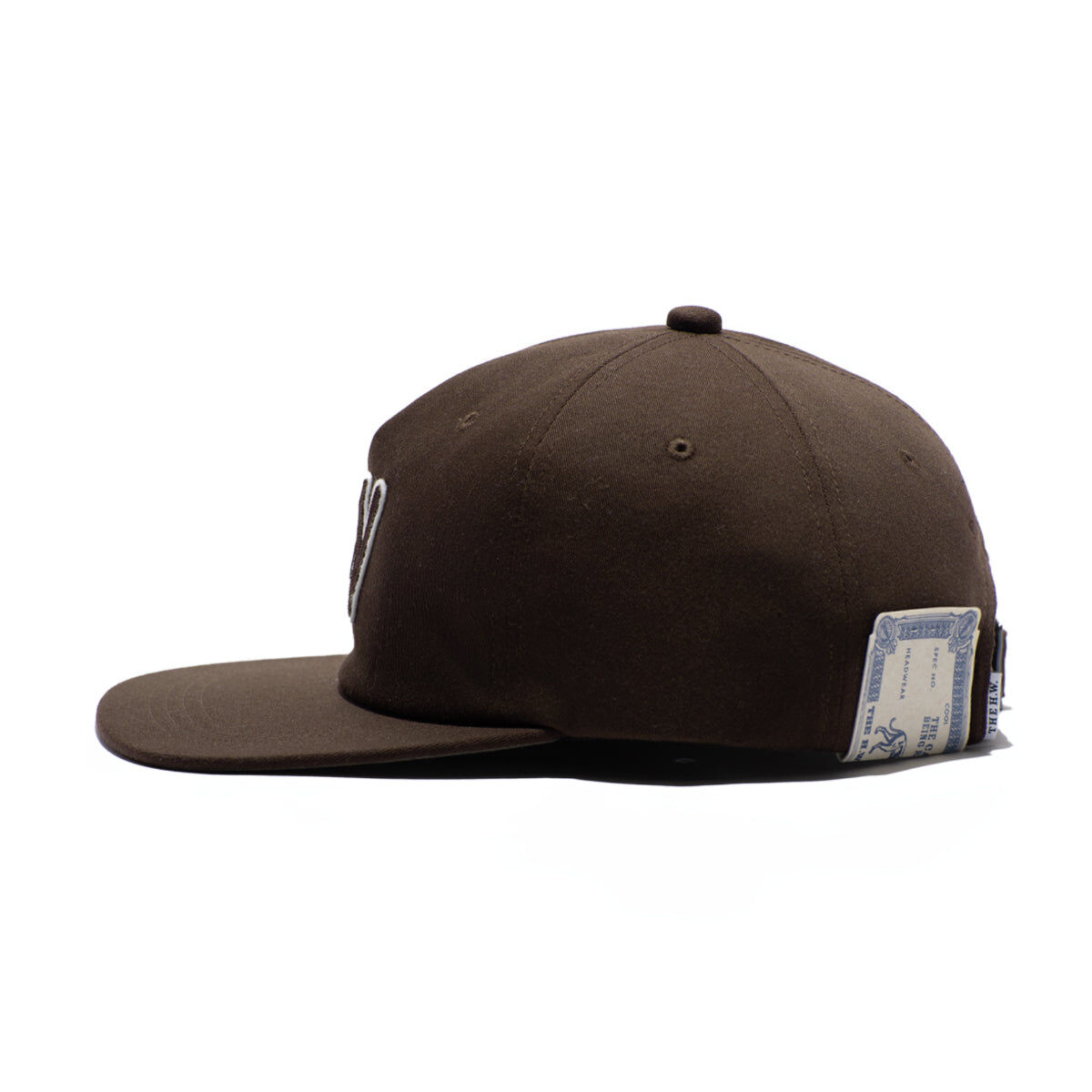 2025AW THE H.W.DOG&CO. SQUARE BRIM CAP 刺繡HW 字體老帽帽子