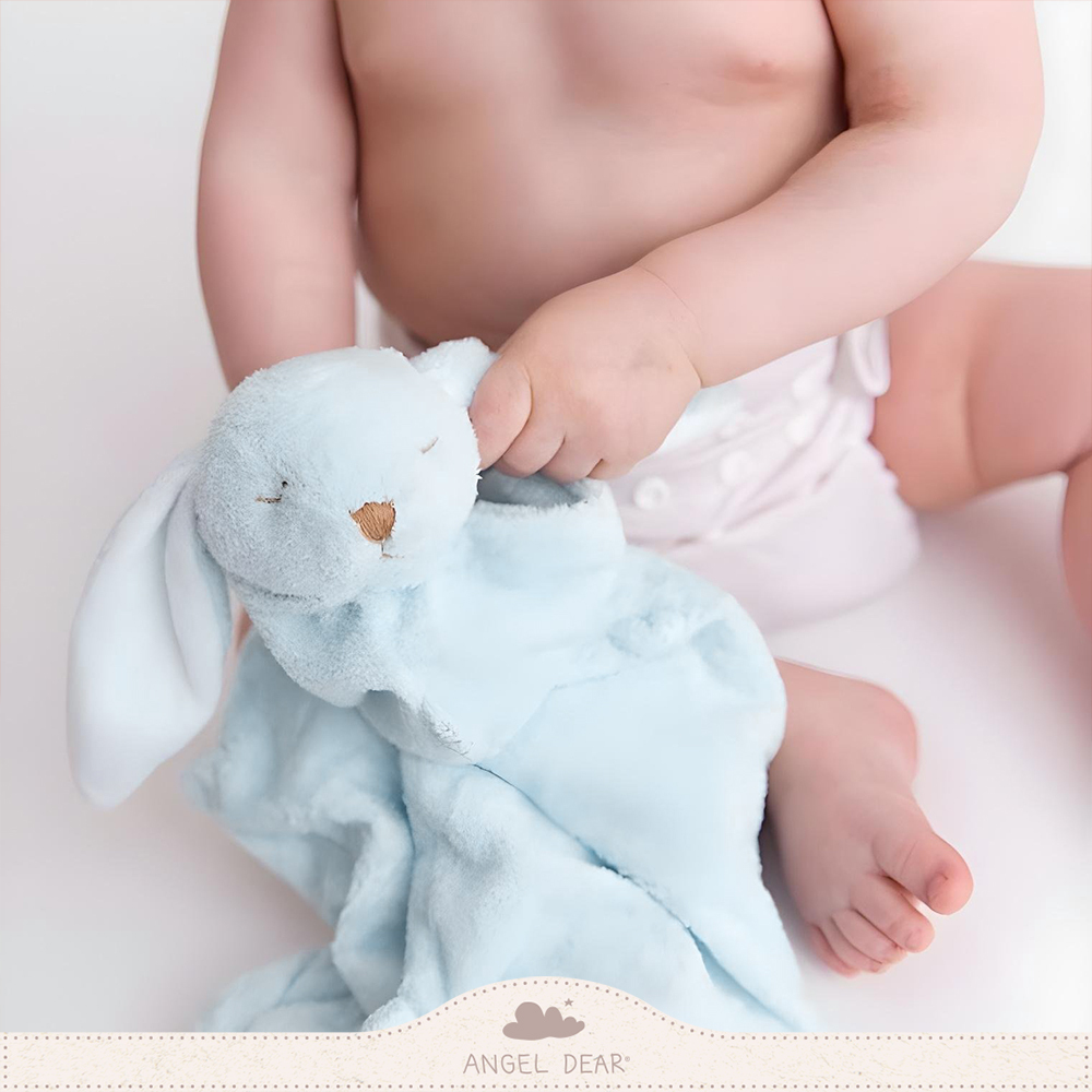 ANGEL DEAR 嬰兒安撫巾 (長耳藍色小兔)