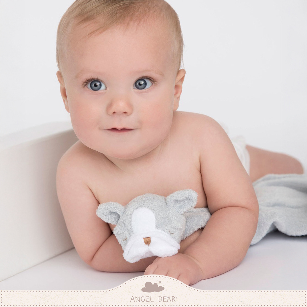 ANGEL DEAR 嬰兒安撫巾 (灰色鬥牛犬)