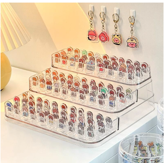 展示阶梯架子收纳盒（3层）