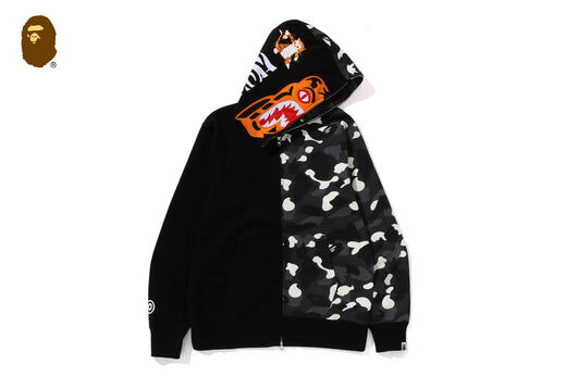 2025AW A BATHING APE BAPE CITY CAMO TIGER SHARK FULL ZIP HOODIE 夜光 鯊魚 老虎 外套 現貨 1L80115009