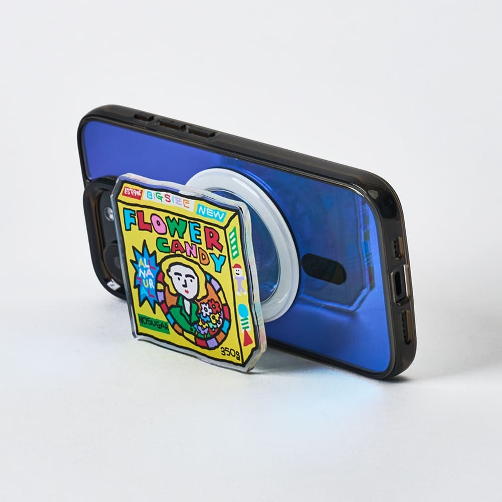 Plabear 磁吸手機支架 / 花花糖盒-VT046