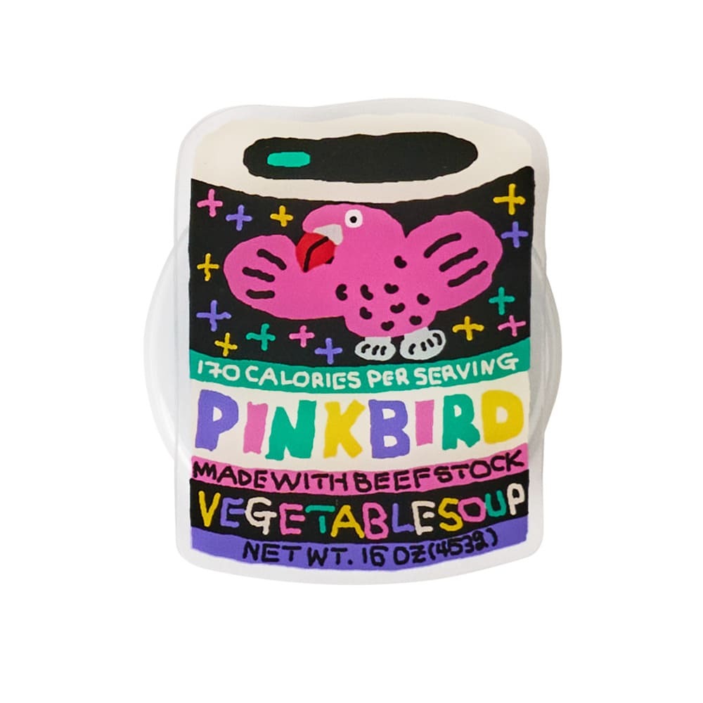 Plabear 磁吸手機支架 / 粉紅小鳥蔬菜湯-VT048