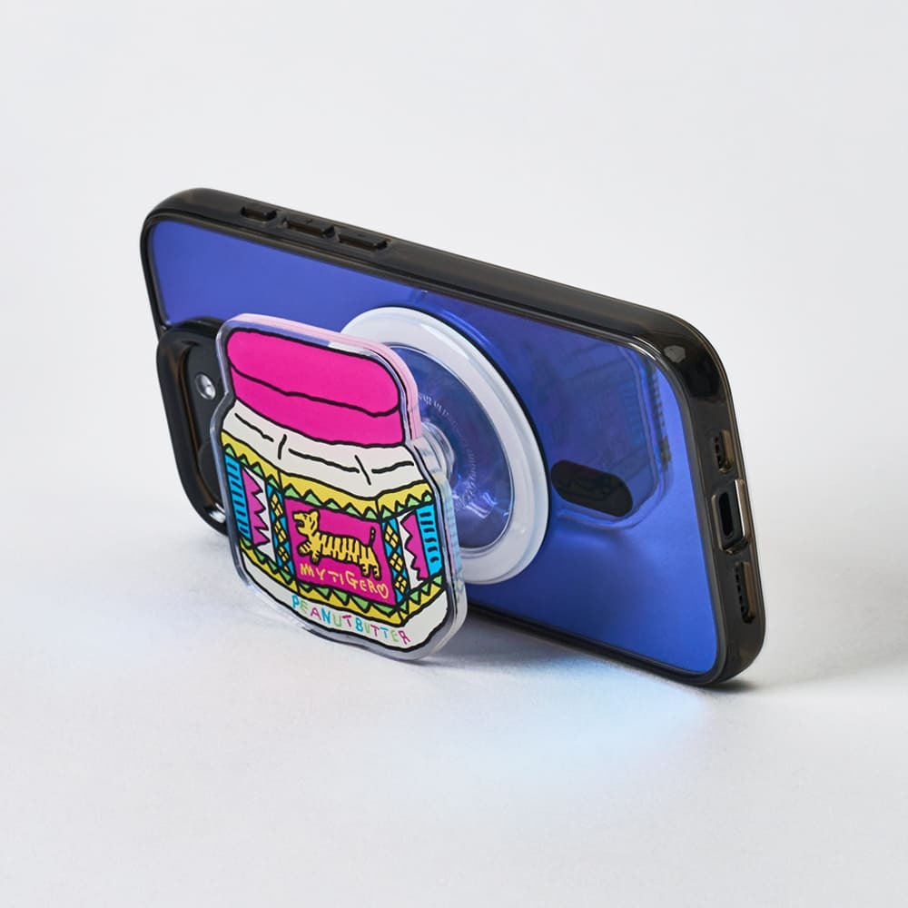 Plabear 磁吸手機支架 / 老虎花生醬-VT045