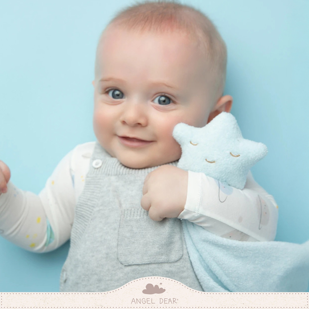 ANGEL DEAR 嬰兒安撫巾 (藍色小星星)