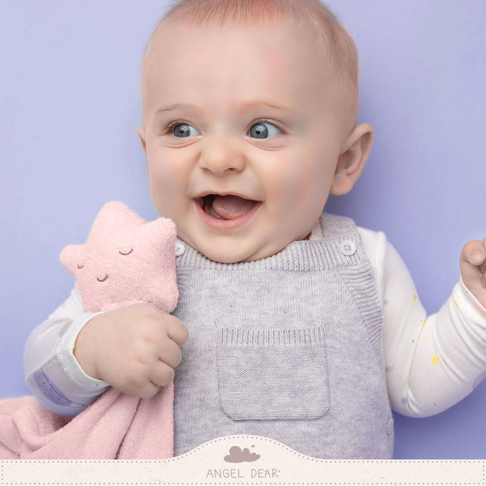 ANGEL DEAR 嬰兒安撫巾 (粉紅小星星)