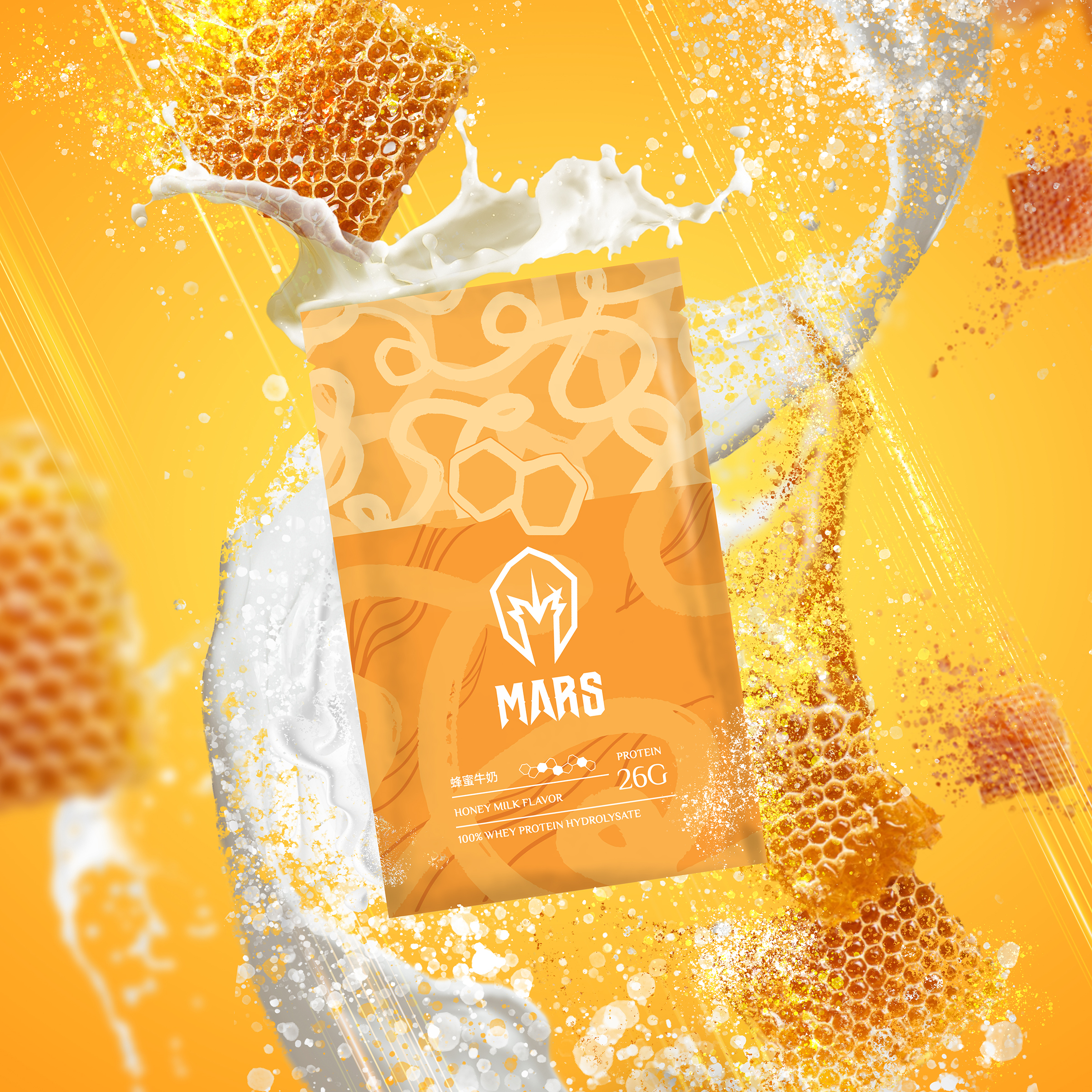 蜂蜜牛奶 (水解蛋白) HONEY MILK FLAVOR WHEY PROTEIN (HYDROLYSATE)