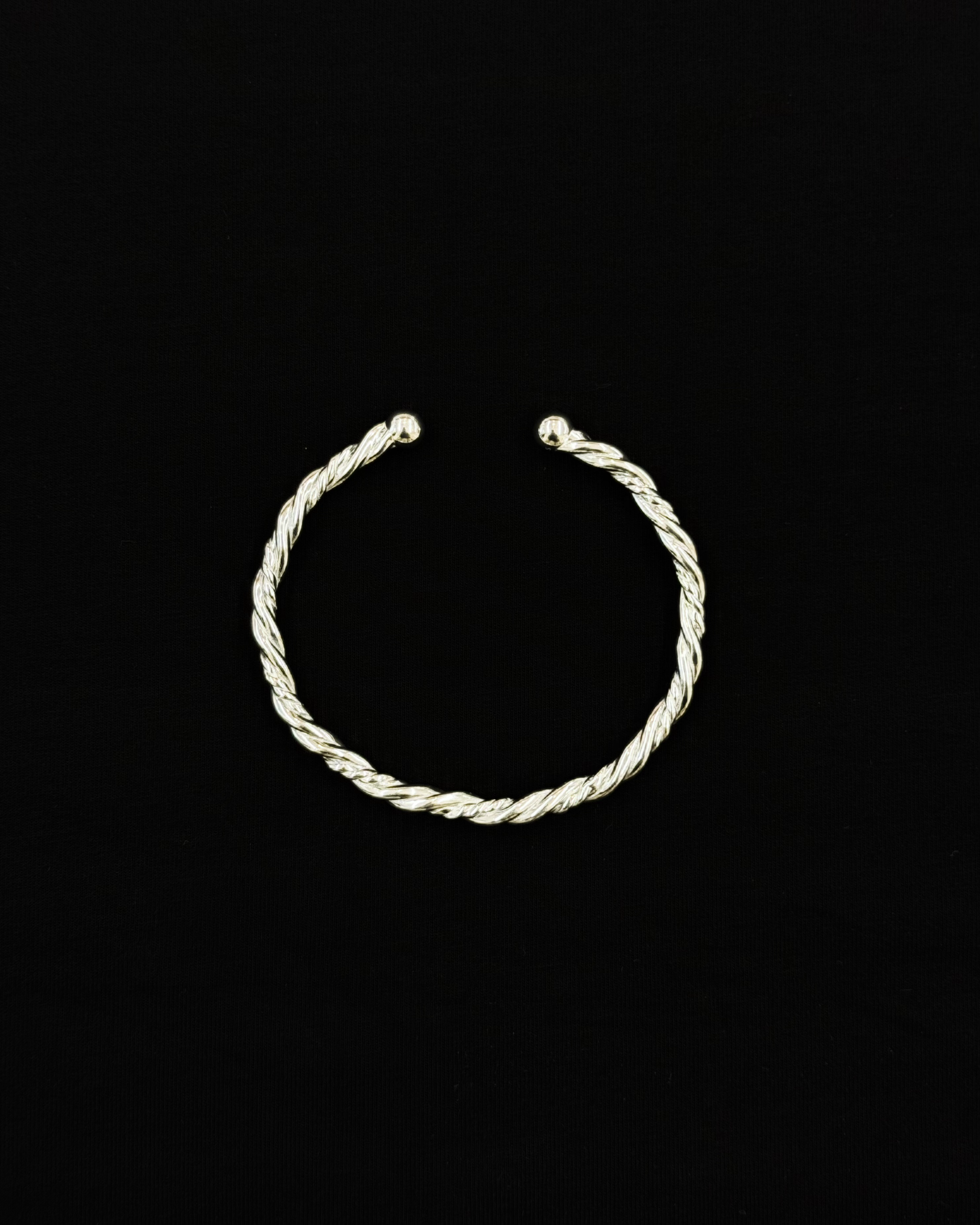 990純銀全扭紋手鈪