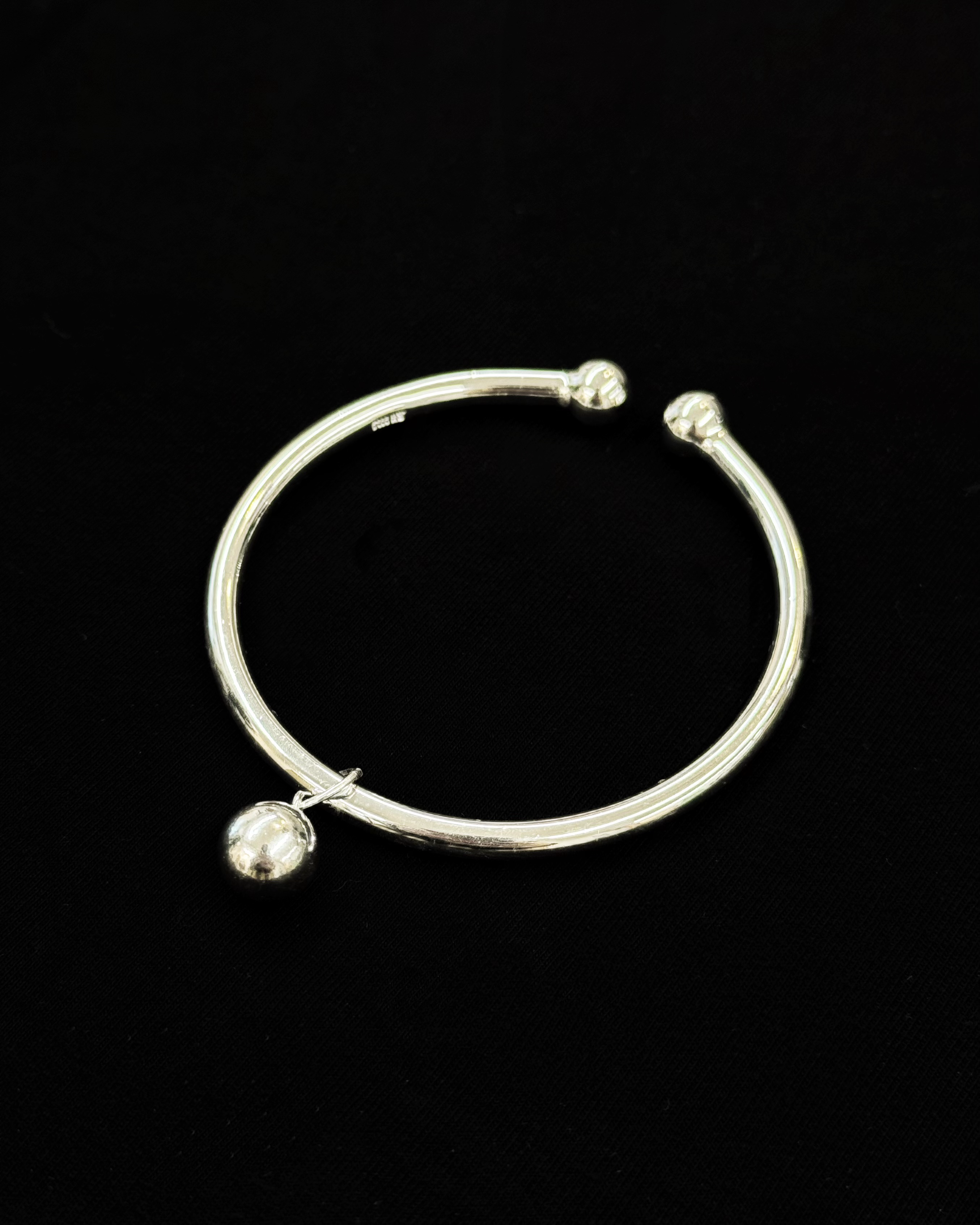 990純銀吊波開口手鈪