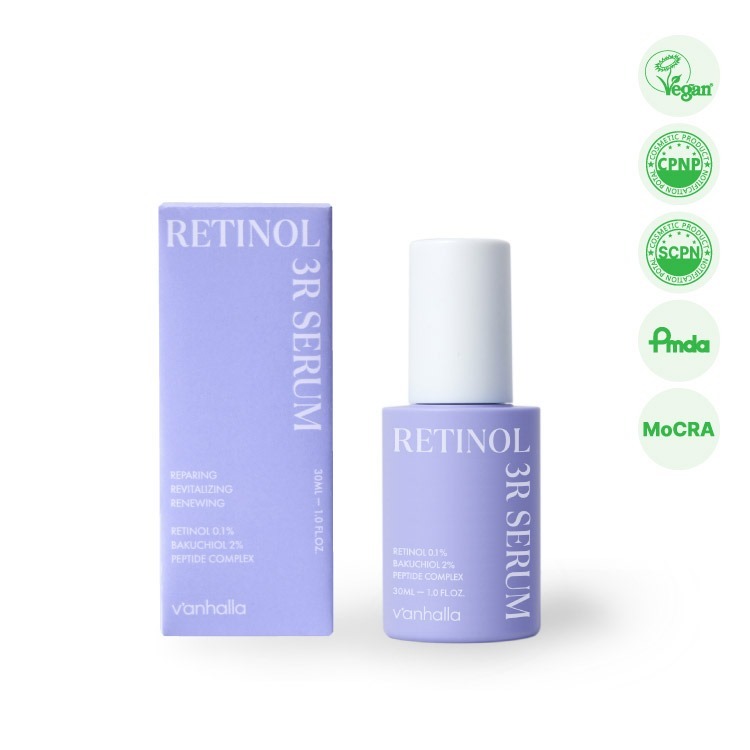 (4139)【兩件優惠】韓國Vanhalla Retinol 3R Serum視黃醇 3R 精華 (30ml) (純素)