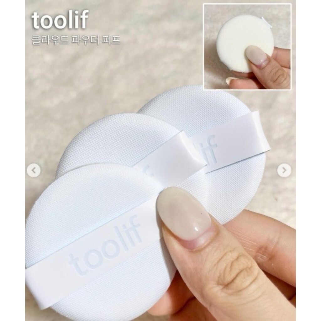 (預購商品 8/29收單) 韓國 TOOLIF 雲朵蜜粉柔膚粉撲-五片入
