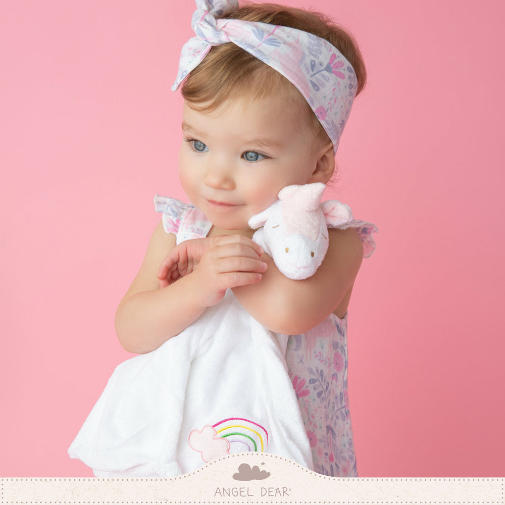 ANGEL DEAR 嬰兒安撫巾 (彩虹獨角獸)