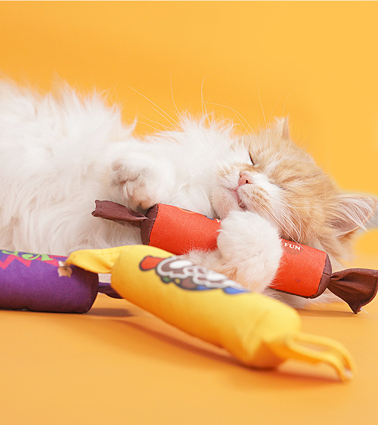 貓咪的貓薄荷糖果造型玩具