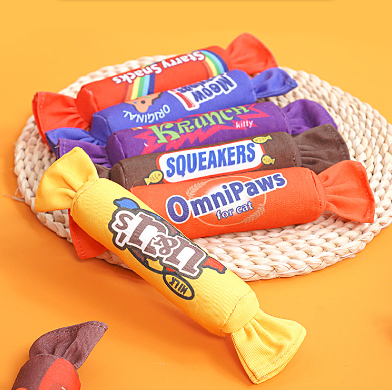 貓咪的貓薄荷糖果造型玩具