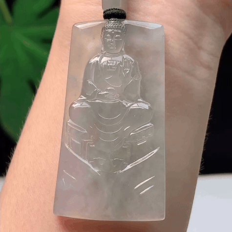 726340 翡翠冰種大日如來