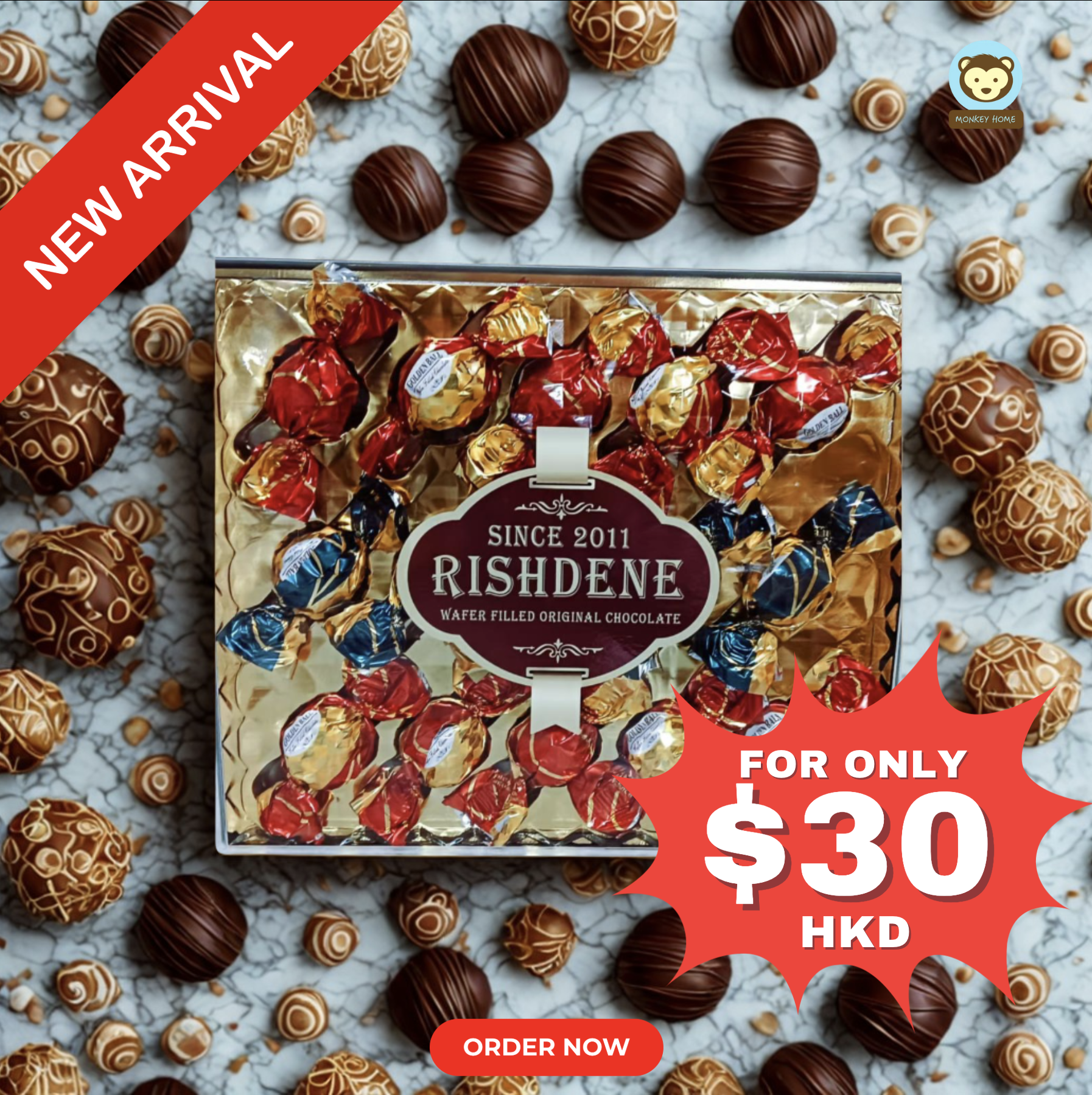 Rishdene Wafer-Filled Chocolates