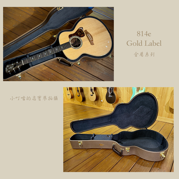 TayIor 814e Gold Label 金標 烘烤雲杉＋宏都拉斯玫瑰木 無拾音器挖孔 LR Baggs拾音器 V-bracing 附原廠硬盒 814e-GL