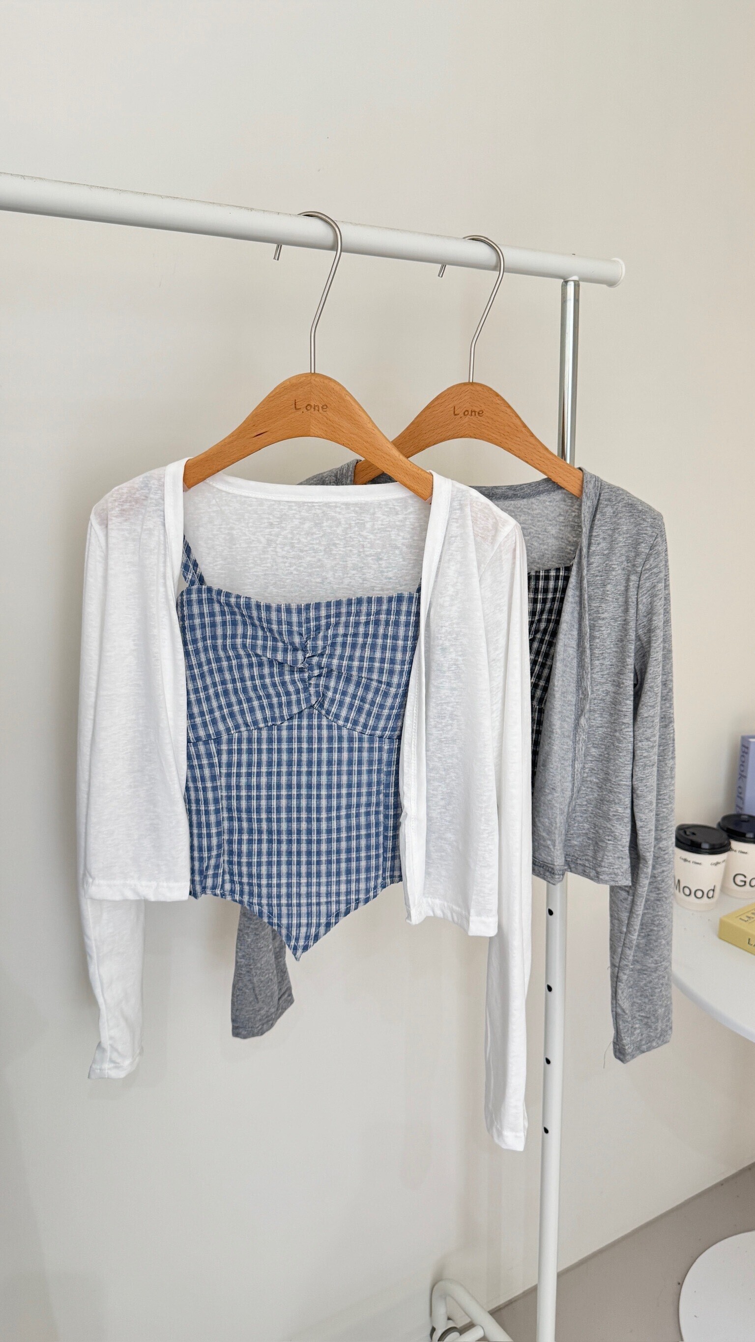 格紋背心+小外套