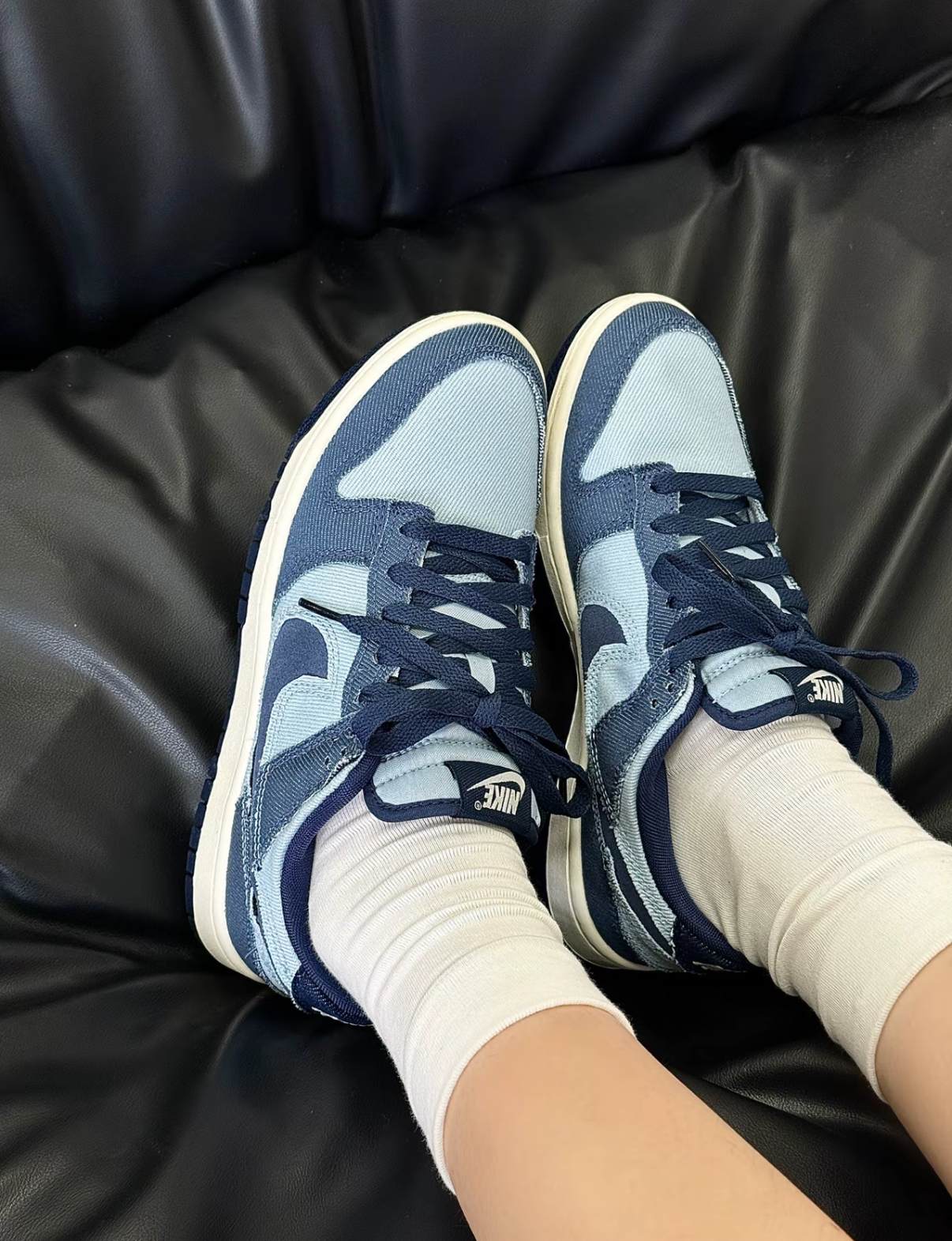 Nike Dunk Low 牛仔藍拼接 藏青藍 淺藍 水洗 復古 男女款 HF3141-400/預購