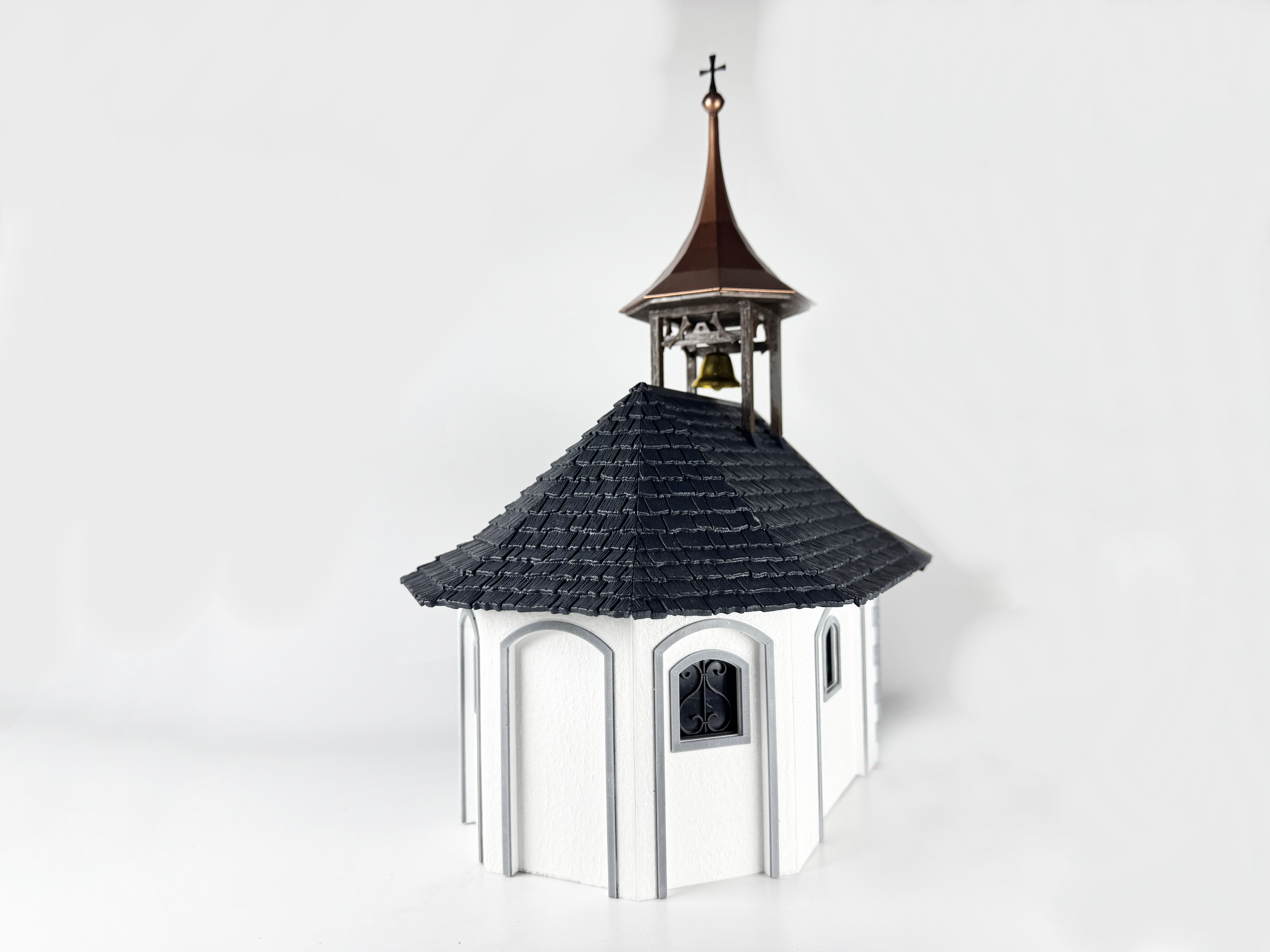 Faller 331840 G規 Mountain chapel 教堂（完成品含燈光）