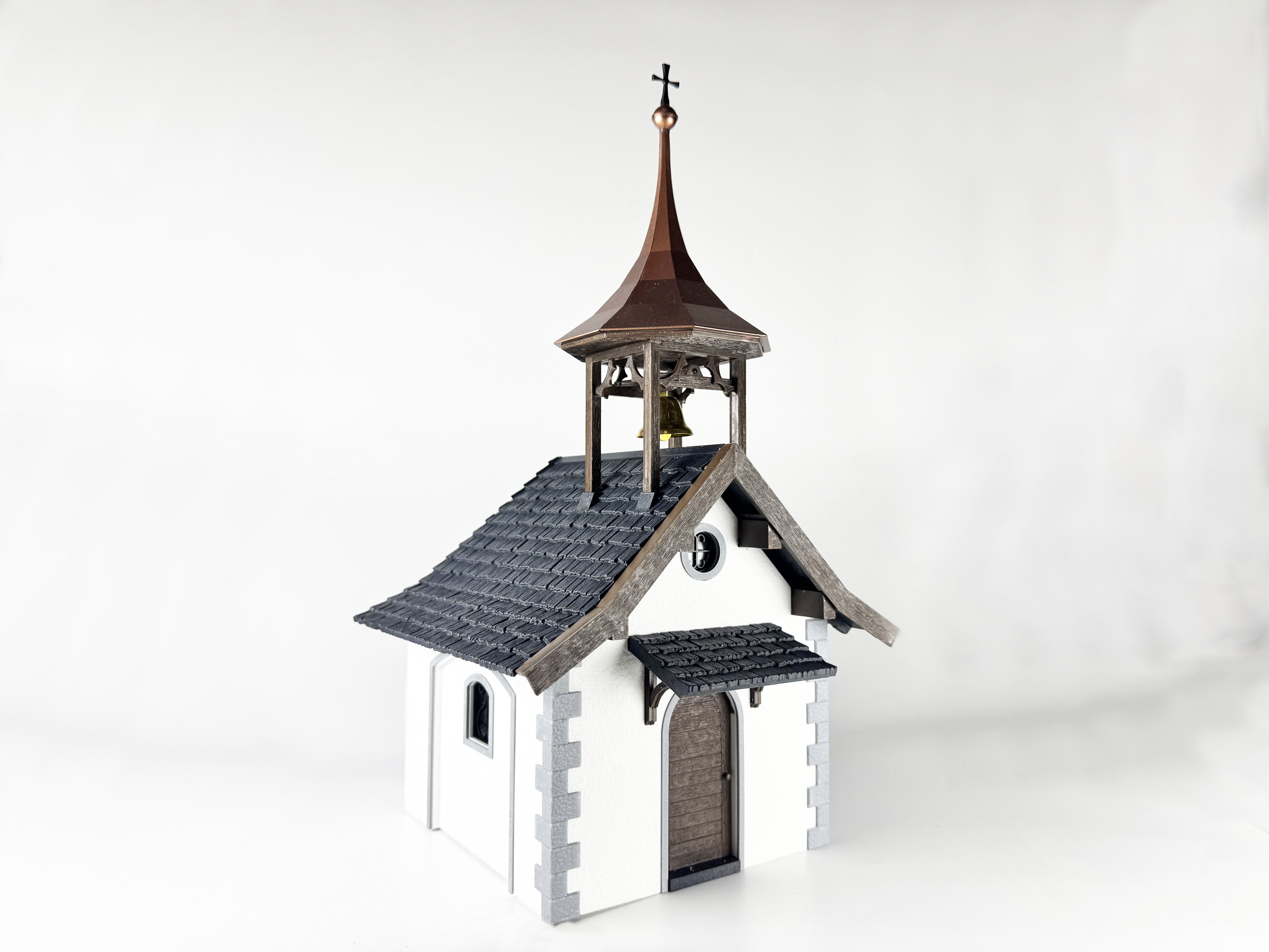 Faller 331840 G規 Mountain chapel 教堂（完成品含燈光）