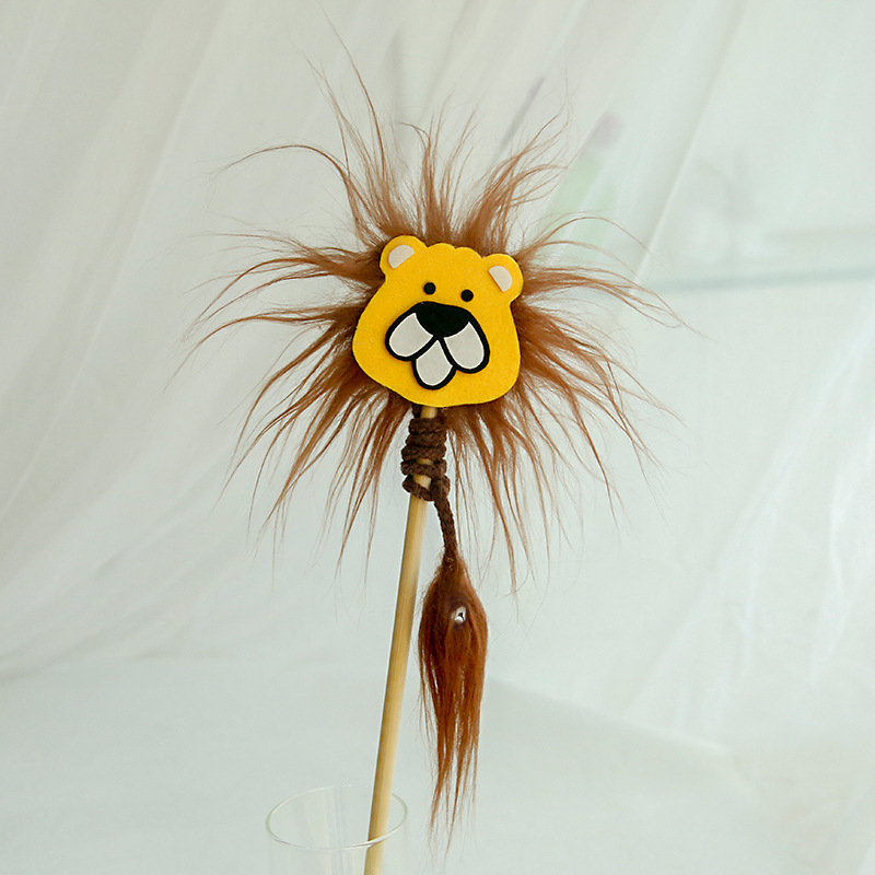 炸毛獅子逗貓棒