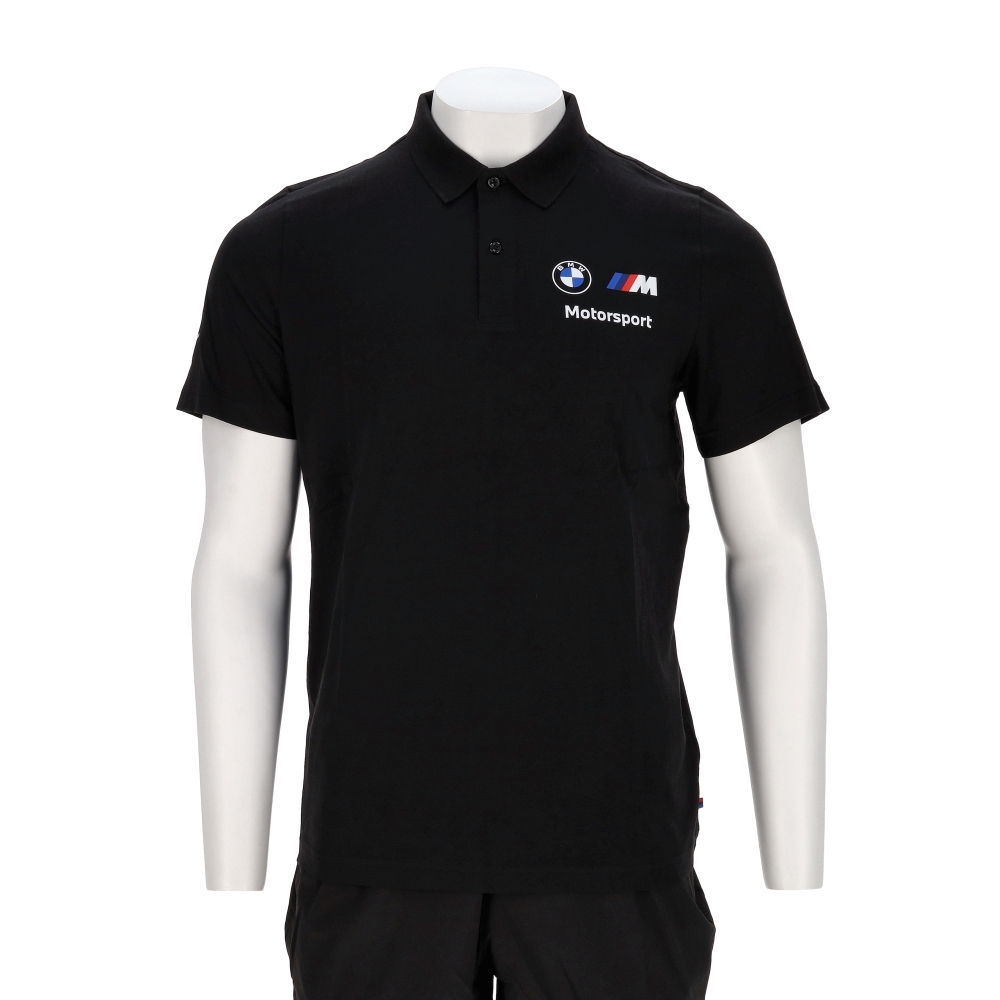 Puma Bmw系列 Mms Ess 男款 黑色 歐規 Polo衫 休閒 短袖 62131201