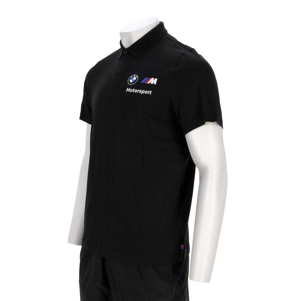 Puma Bmw系列 Mms Ess 男款 黑色 歐規 Polo衫 休閒 短袖 62131201