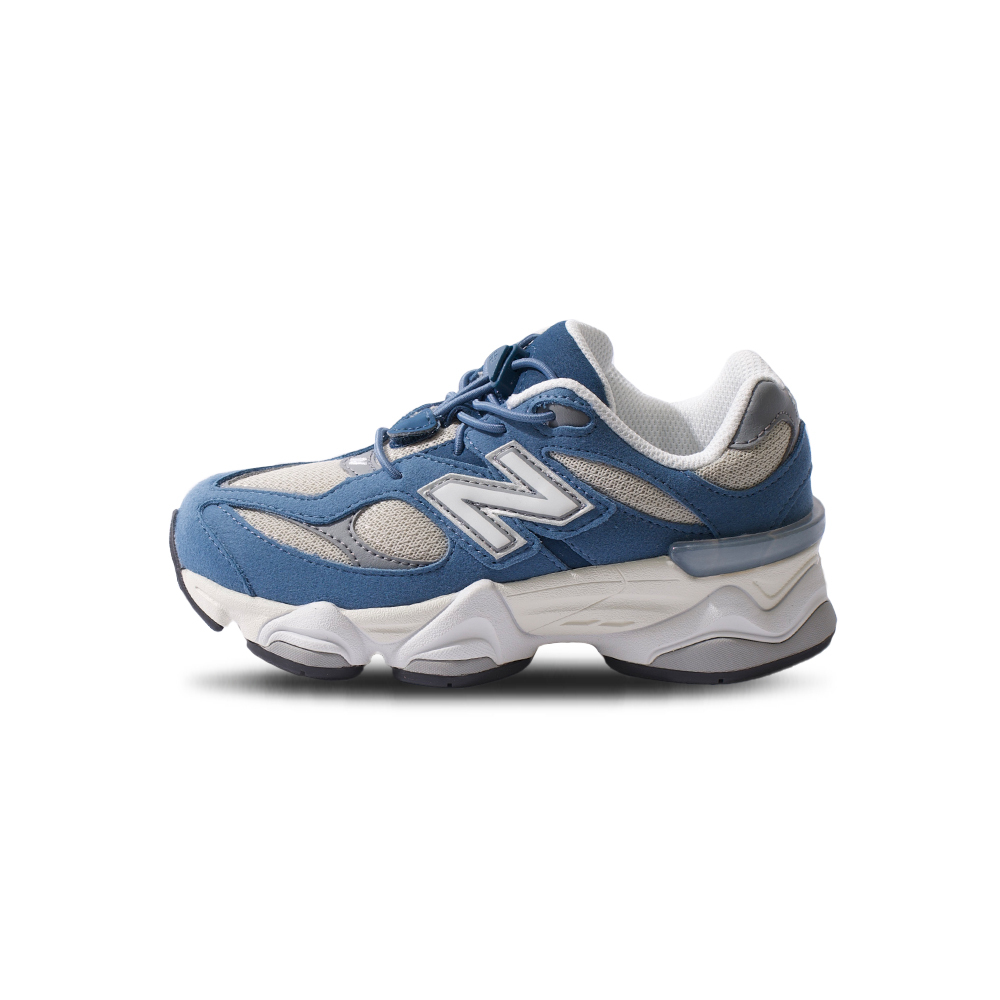 New Balance 9060 中童 童鞋 藍米色 免綁鞋帶 緩震 復古 穿搭 運動鞋 休閒鞋 PV9060CC
