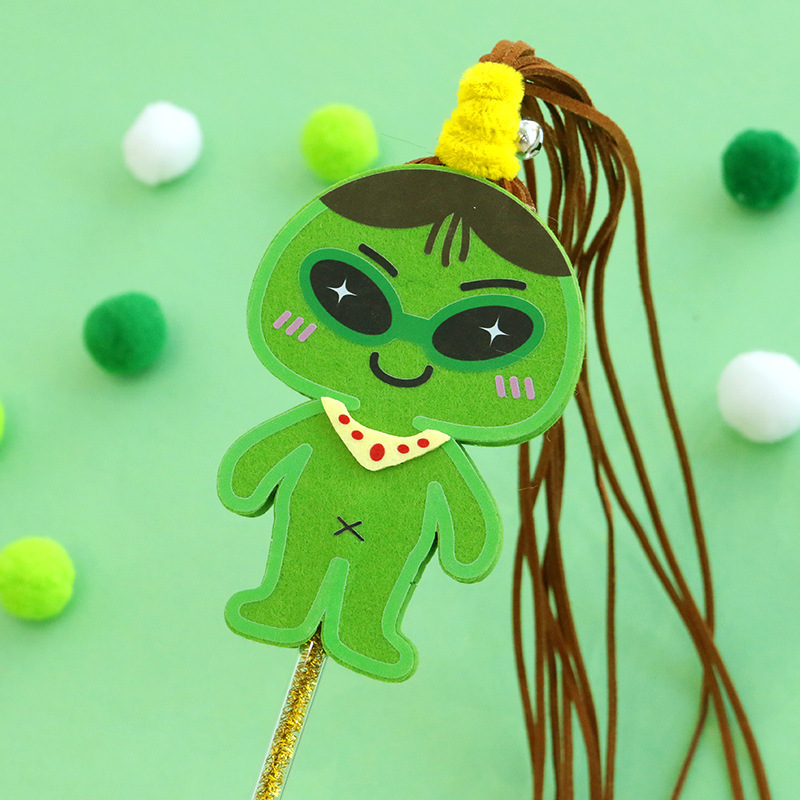 綠色外星人逗貓棒