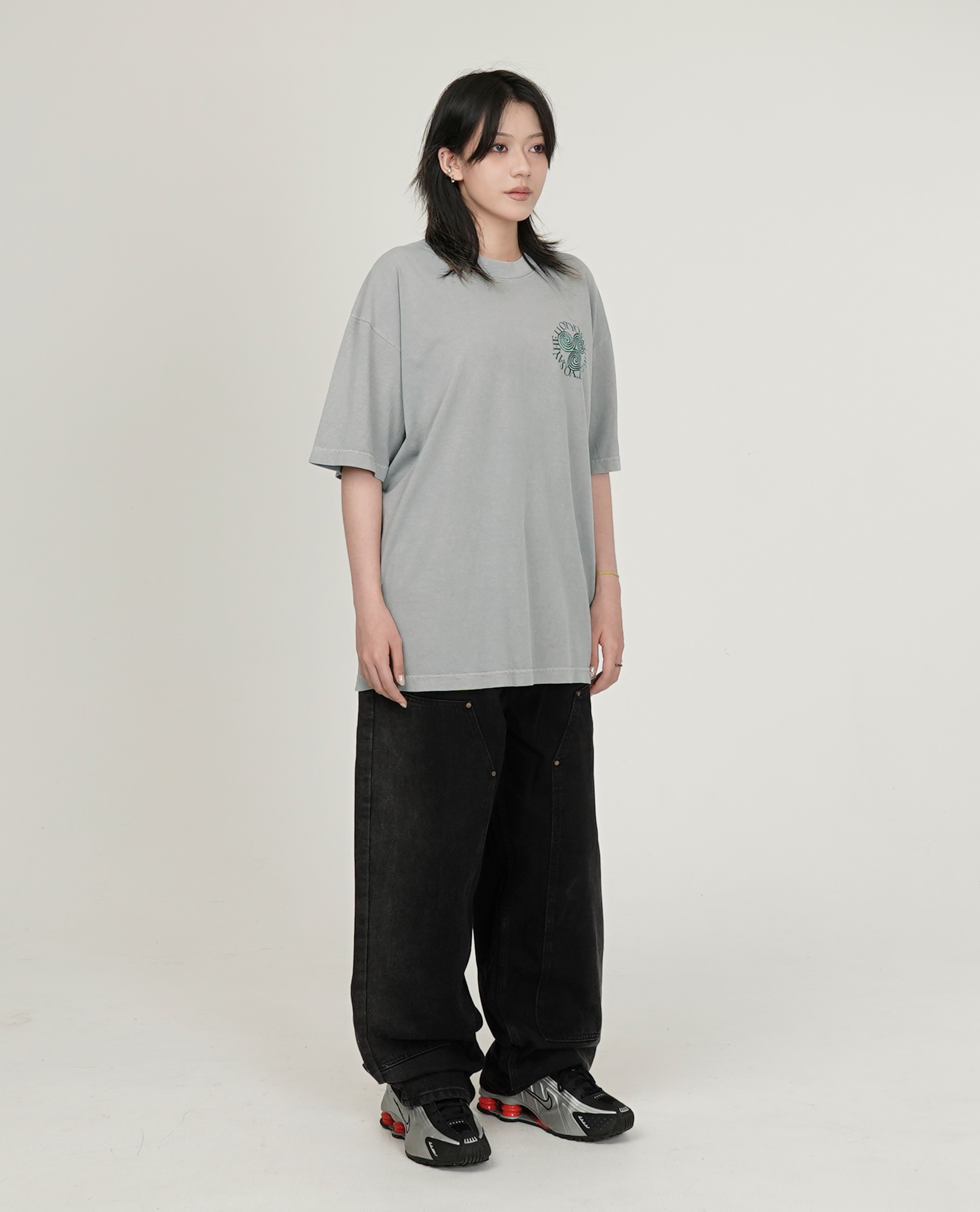 SAYHELLO x MINE Pigment Slap Logo s/s Tee - 25SS