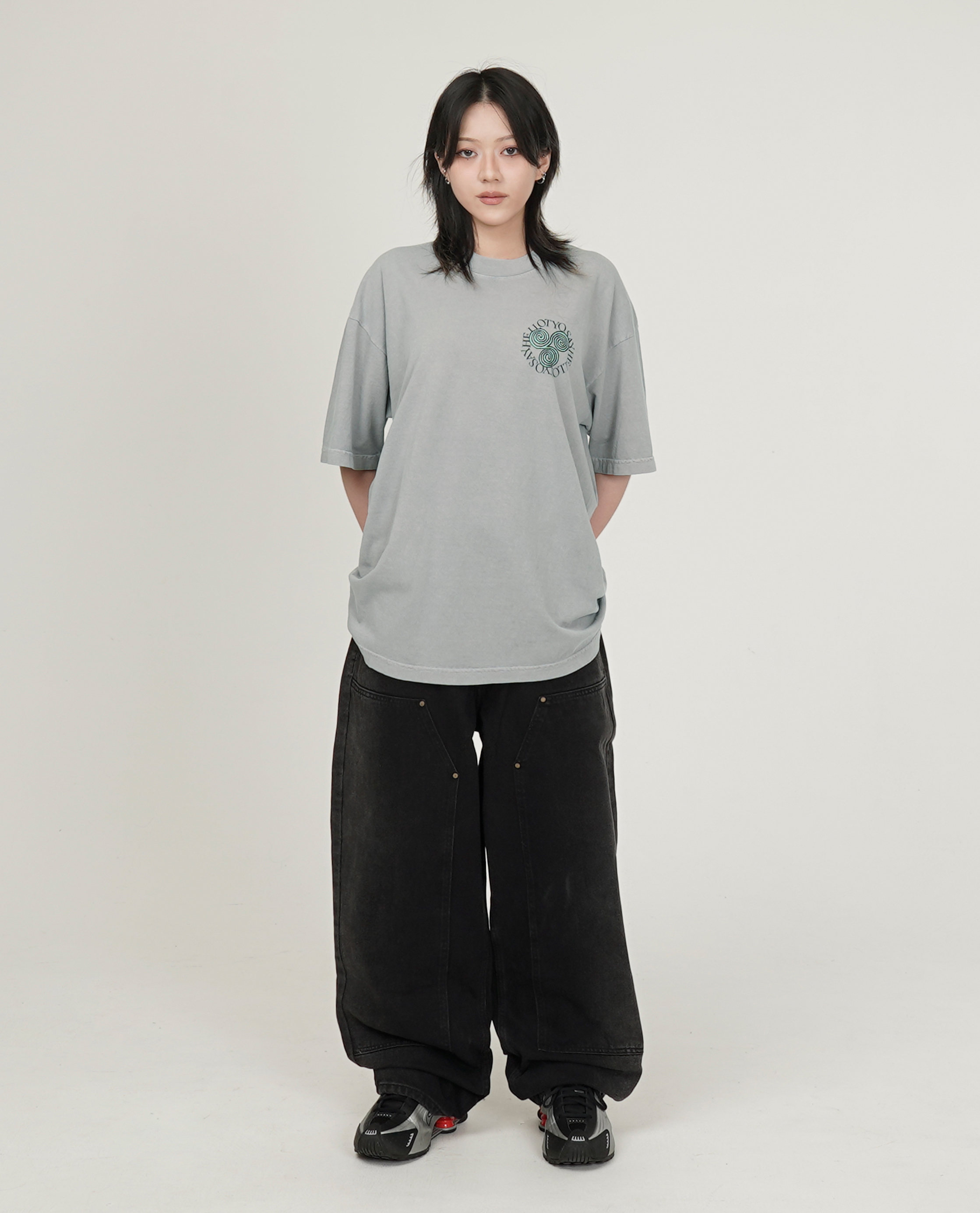 SAYHELLO x MINE Pigment Slap Logo s/s Tee - 25SS