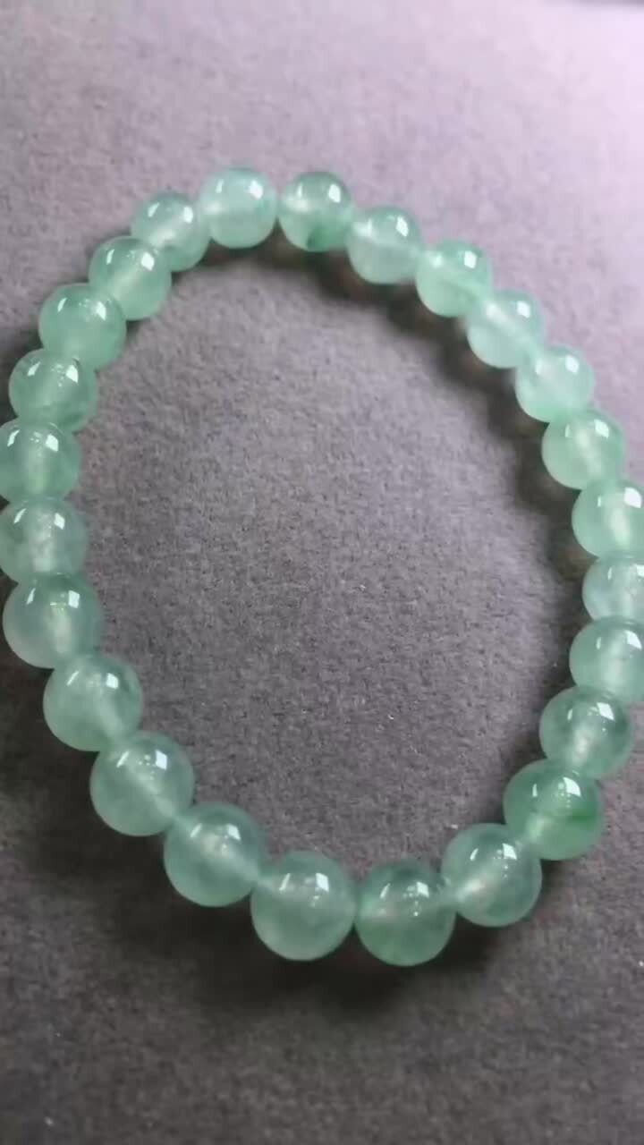 翡翠手串 (7.5mm直徑),天然翡翠A玉, 緬甸玉, Jade, Jadeite