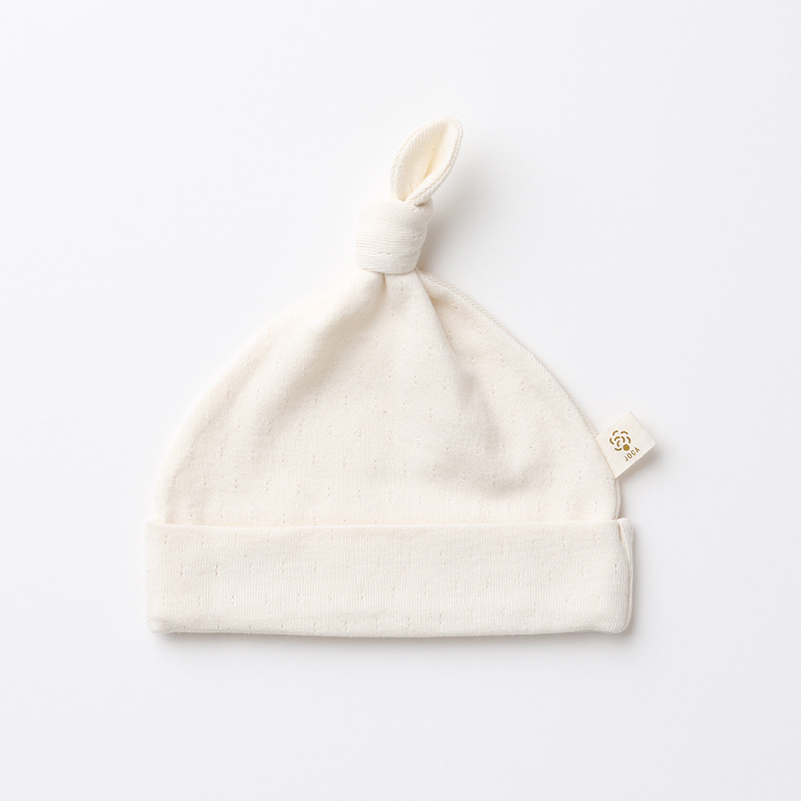 COFUCU 鏤空花紋有機棉寶寶帽