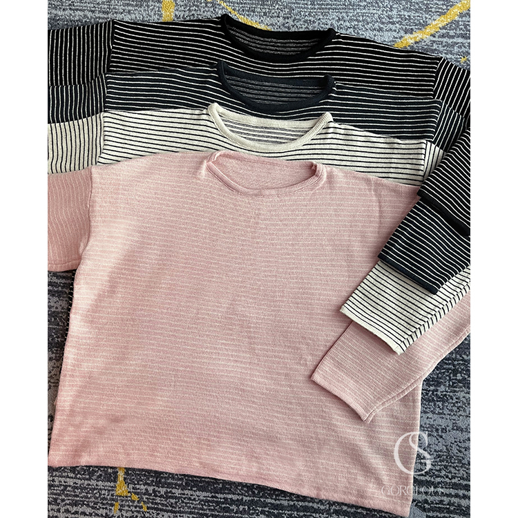 D109 現貨「軟呼呼條紋歐膩毛衣」