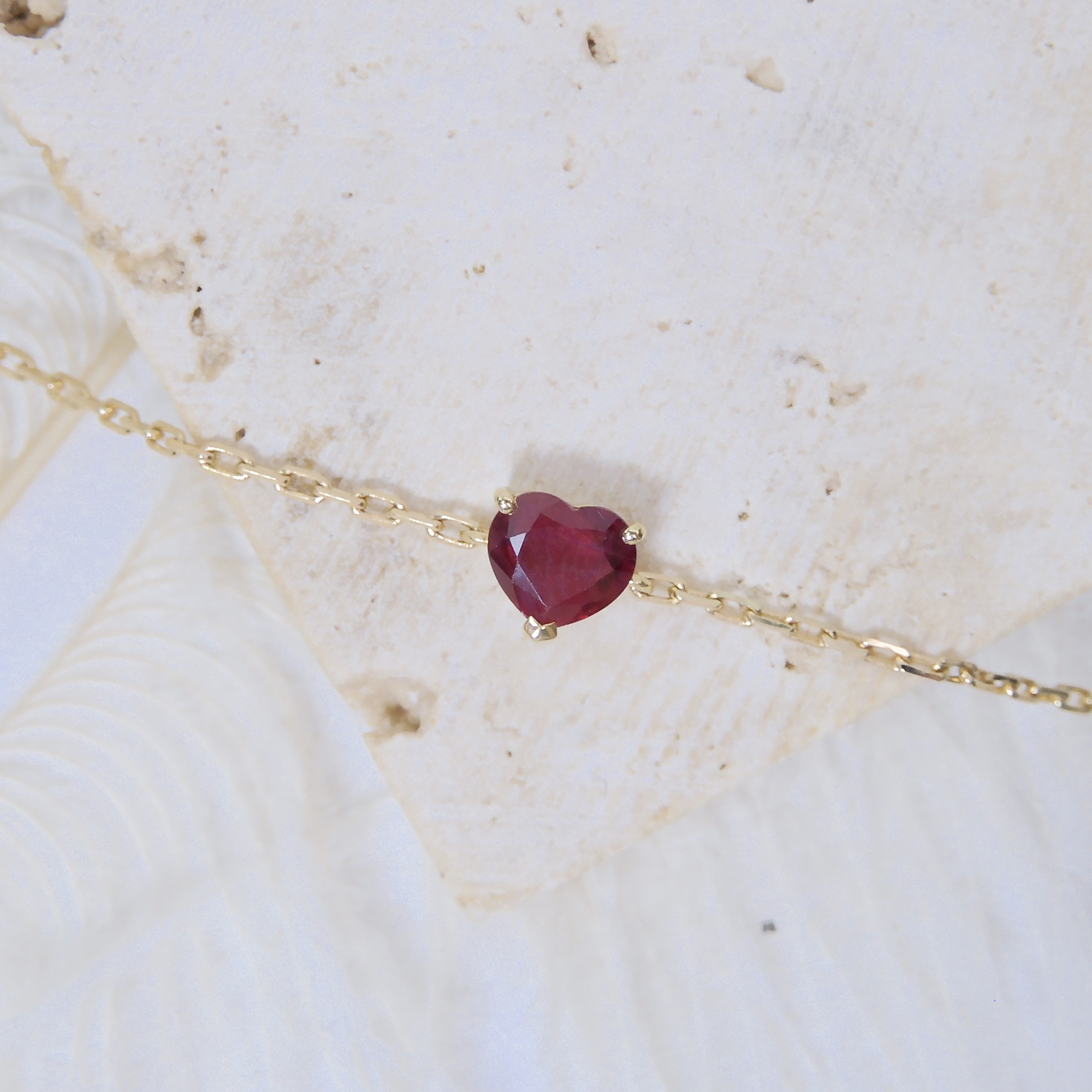 訂製 18K金 0.52ct 紅寶石手鏈