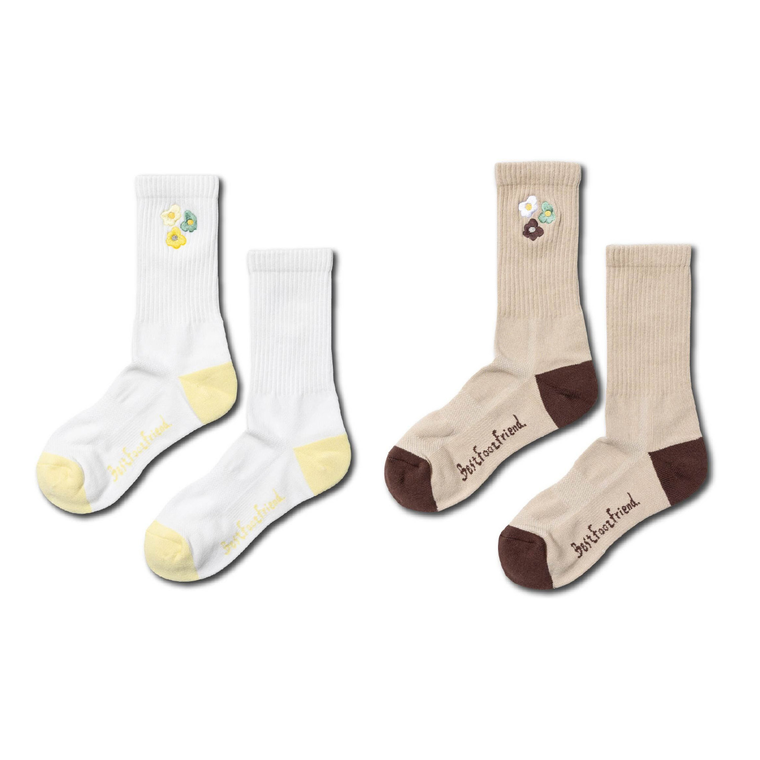 【車庫服飾】BEST FOOT FRIEND / Plumeria雞蛋花襪