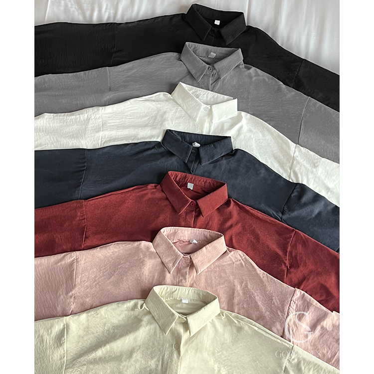 D82 現貨「(樂獨愛)雪糕9色大澎襯衫」