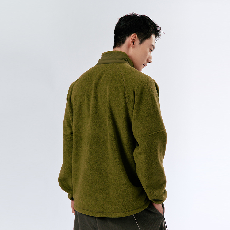 中性半開襟刷毛上衣_KAMET