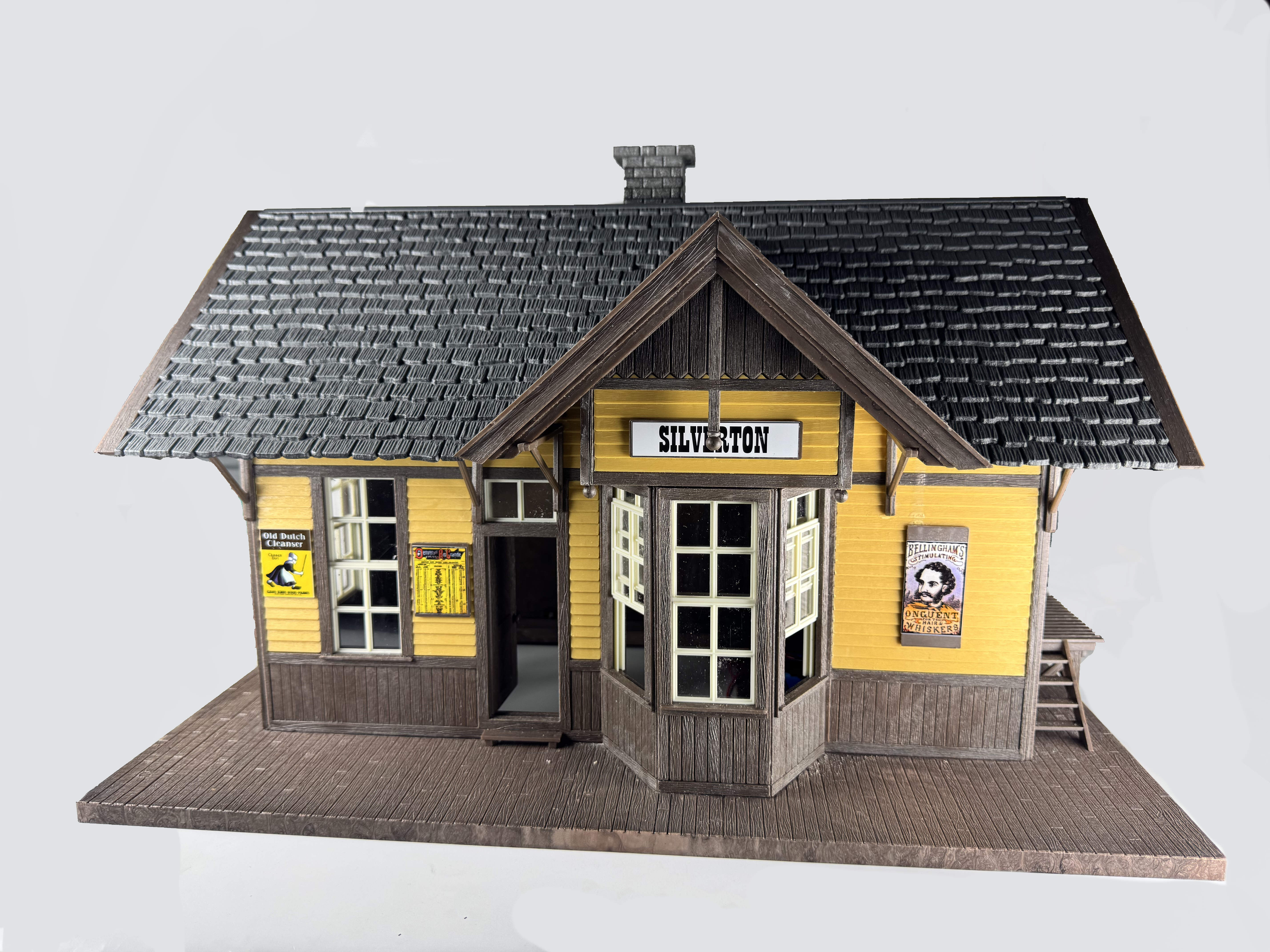 Faller 330850 G規 Silverton American station 西爾弗頓美式（完成品含燈）