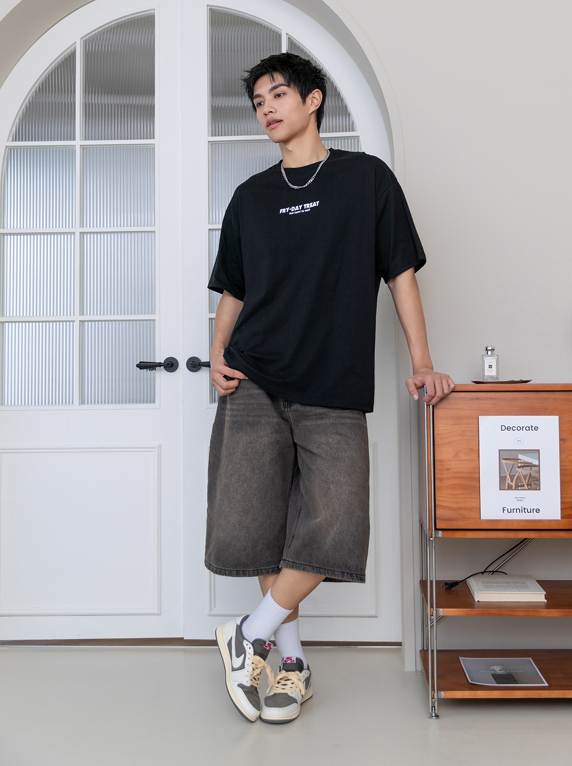 畫家工匠八分褲