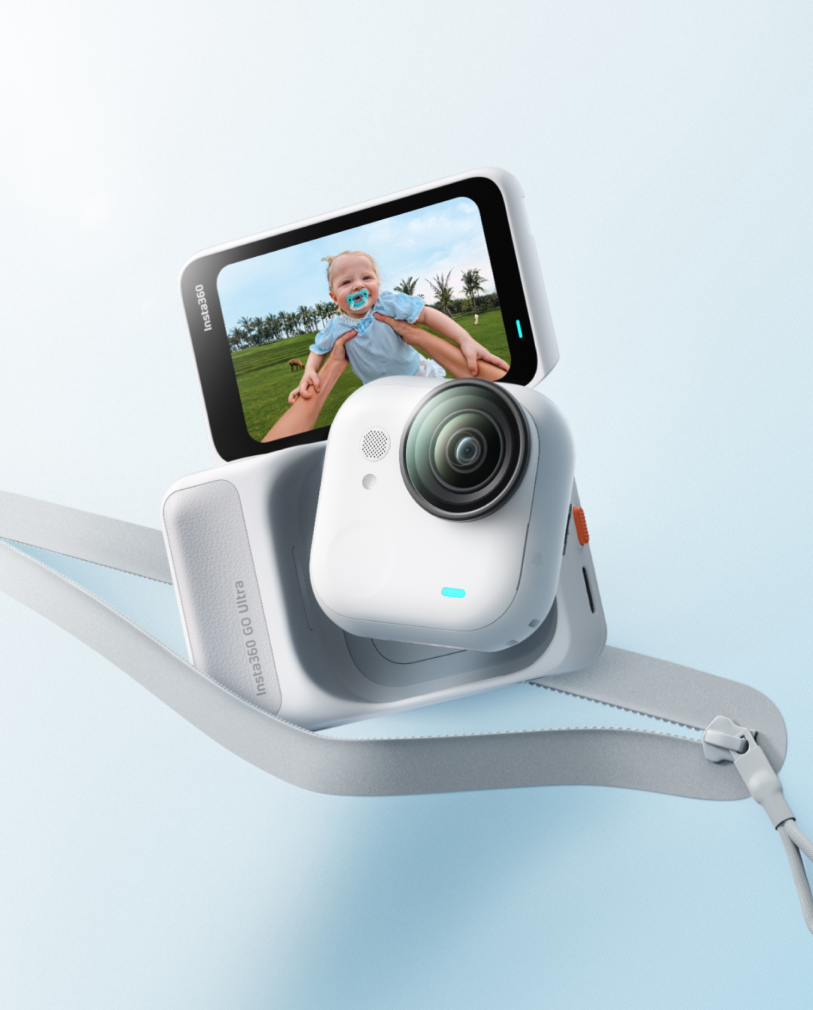 Insta360 GO Ultra 出租｜超強防抖迷你運動相機｜創作者套裝｜單次租借（需預約排單）