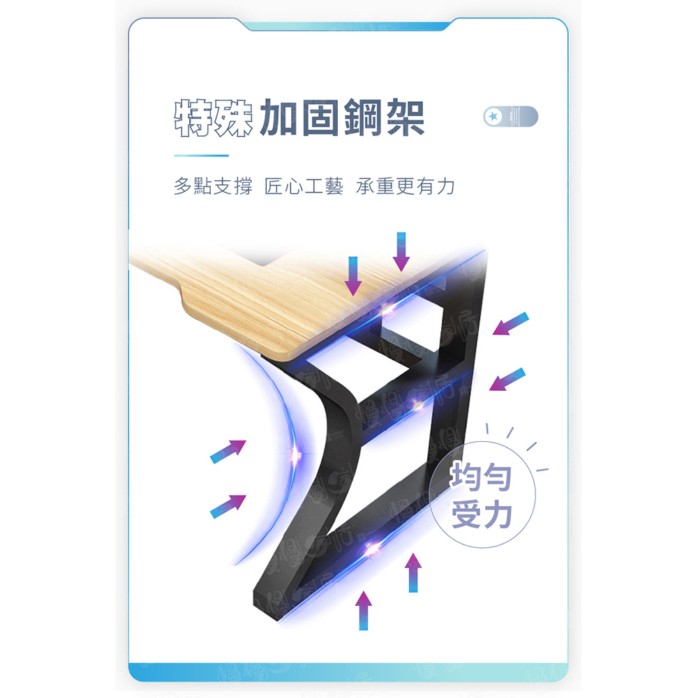 【慢慢家居】專人組裝-現代簡約鋼木弧形電競電腦桌(100/120/140CM)